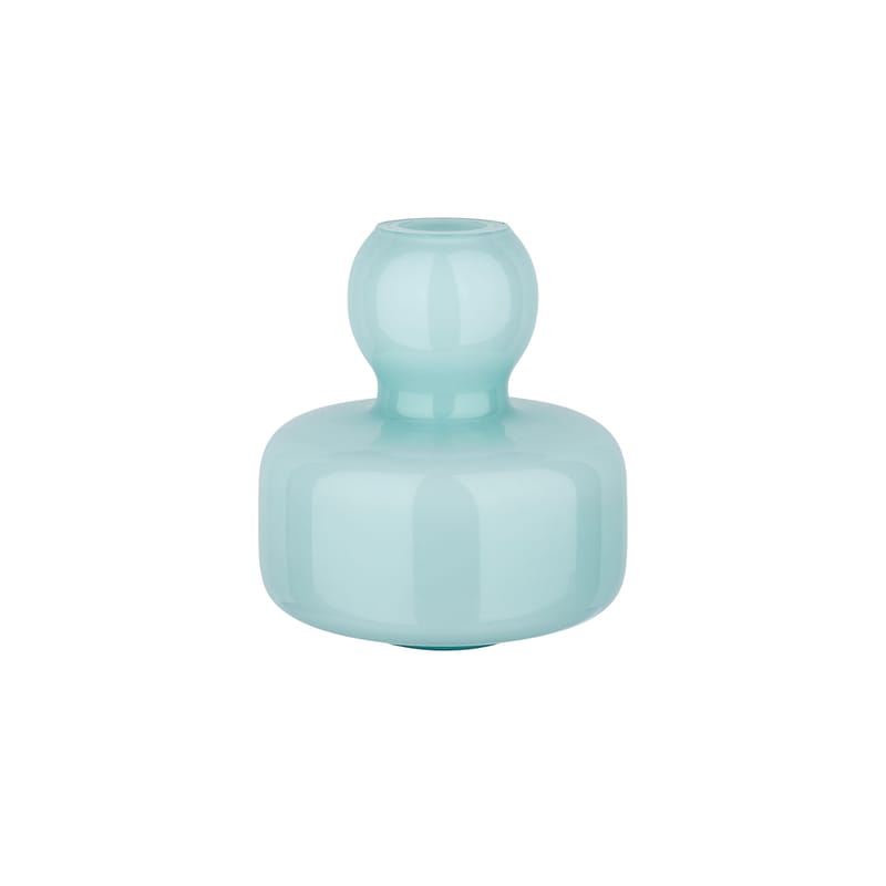 Décoration - Vases - Vase Flower verre vert / Ø 10 x H 10 cm - Marimekko - Vert - Verre soufflé bouche