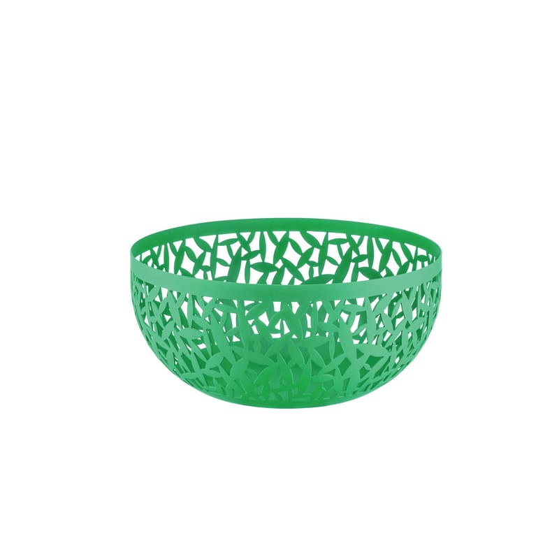 Table et cuisine - Corbeilles, centres de table - Corbeille Cactus! métal vert / Ø 21 cm - Marta Sansoni, 2000 - Alessi - Vert - Acier