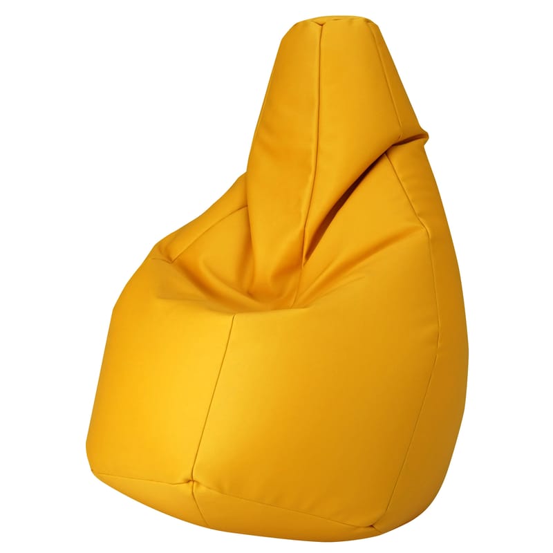 Mobilier - Poufs - Pouf d\'extérieur Sacco Outdoor tissu jaune - Zanotta - Jaune - Tissu VIP