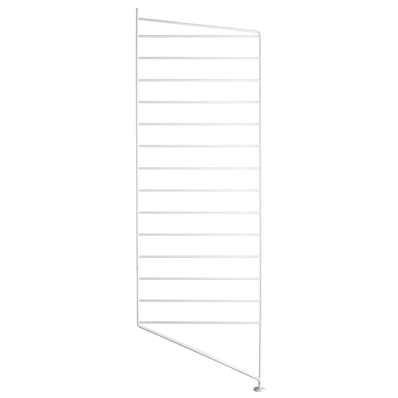 Möbel - Regale und Bücherregale - Seitenelement String® system metall weiß - String Furniture - einzelne Zusatzhalterung / weiß - lackierter Stahl