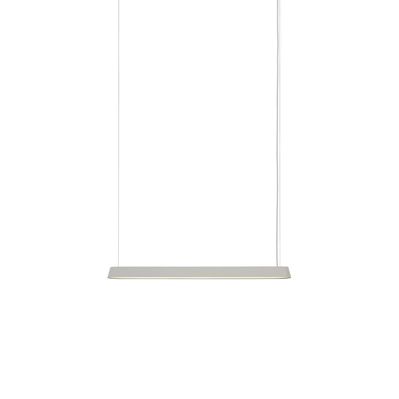 Luminaire - Suspensions - Suspension Linear LED métal gris / L 87,2 cm - Muuto - Gris - Aluminium
