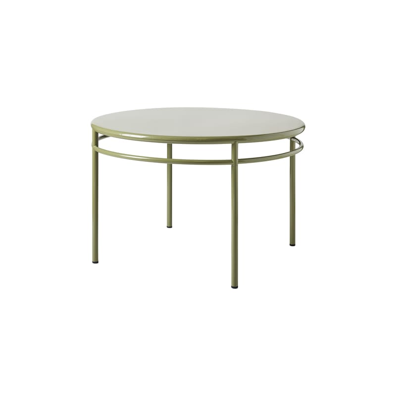 Jardin - Tables de jardin - Table ronde T37 métal vert / Ø 120 x H 75.5 cm - Tolix - Vert Jonc - Acier inoxydable