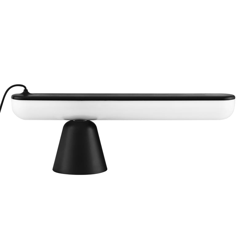 Leuchten - Tischleuchten - Tischleuchte Acrobat plastikmaterial schwarz / LED - mit Magnetsockel - Normann Copenhagen - Schwarz - Magnetisches Material, Plastik, Polyacryl