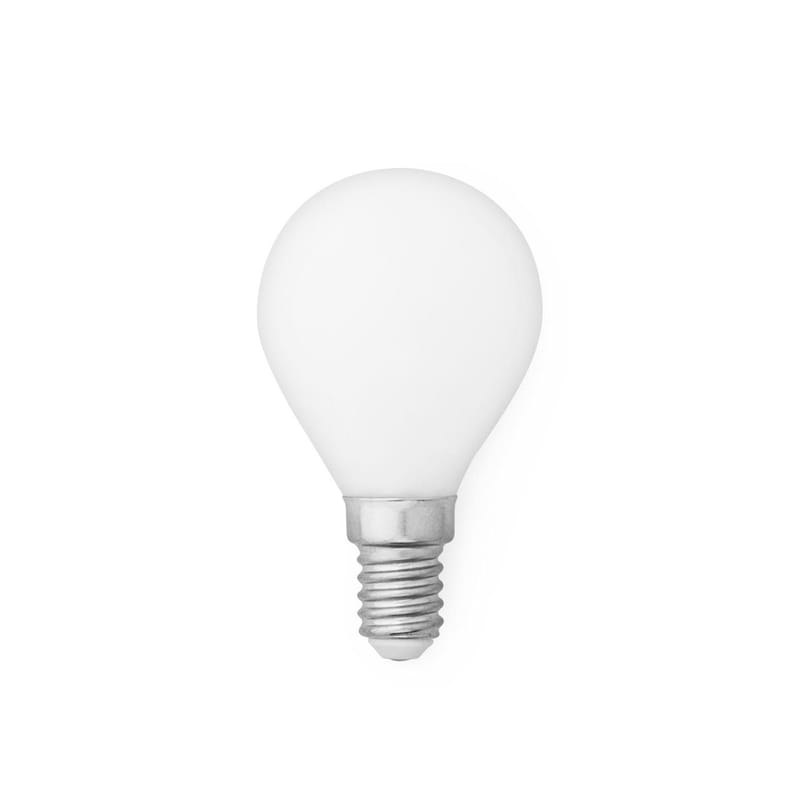 Luminaire - Ampoules et accessoires - Ampoule LED E14 Standard verre blanc / 2W - 160 lumen - Normann Copenhagen - Blanc - Verre dépoli