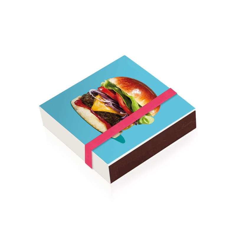 Accessoires - Pratique et malin - Boîte d\'allumettes Burger papier multicolore / 10 x 10 cm - Image Republic - Burger - Bois, Carton