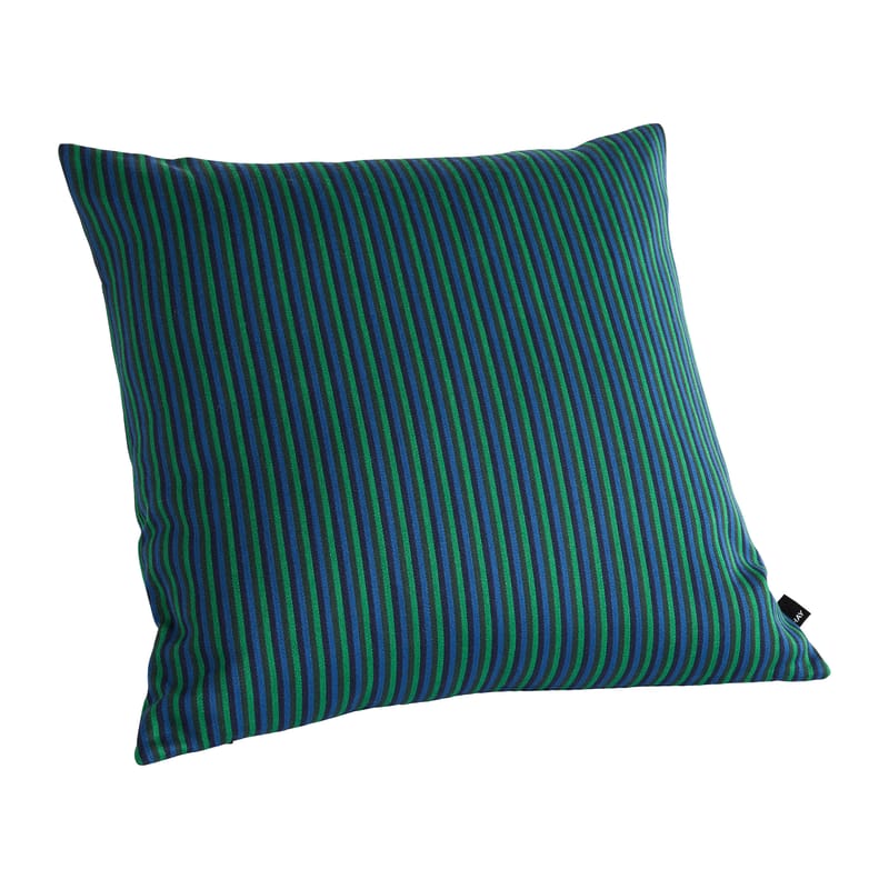 Décoration - Coussins - Coussin Ribbon tissu vert / 60 x 60 cm - Hay - Vert -  Plumes, Coton, Laine, Nylon, Polyester