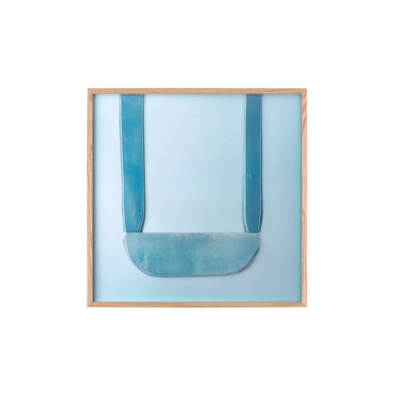 Eingerahmter Poster Bas Relief 1 von The Wrong Shop - blau | Made 