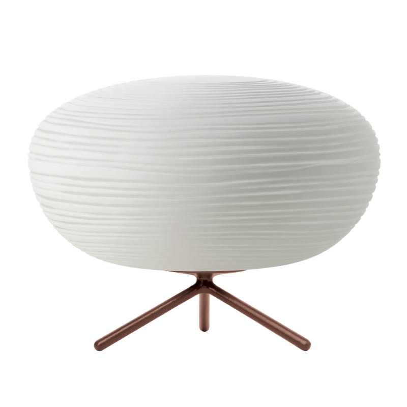 Luminaire - Lampes de table - Lampe de table Rituals 2 verre blanc / Ø 34 x H 25 cm - Foscarini - Interrupteur / Blanc - Verre soufflé bouche