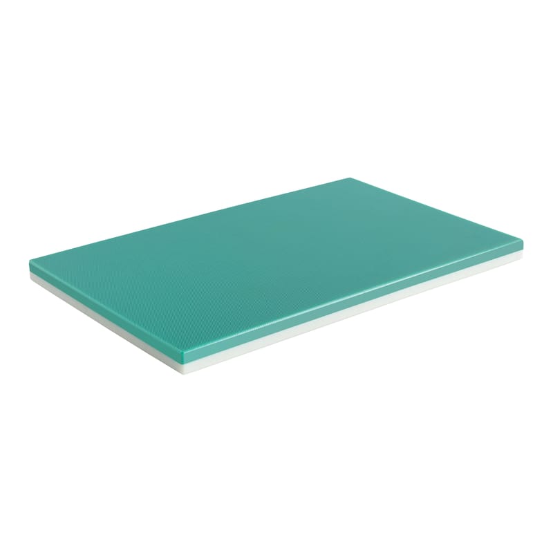 Table et cuisine - Couteaux et planches à découper - Planche à découper Half & Half plastique vert / Large - 38 x 25 cm / Polyéthylène - Hay - Vert - Polyéthylène