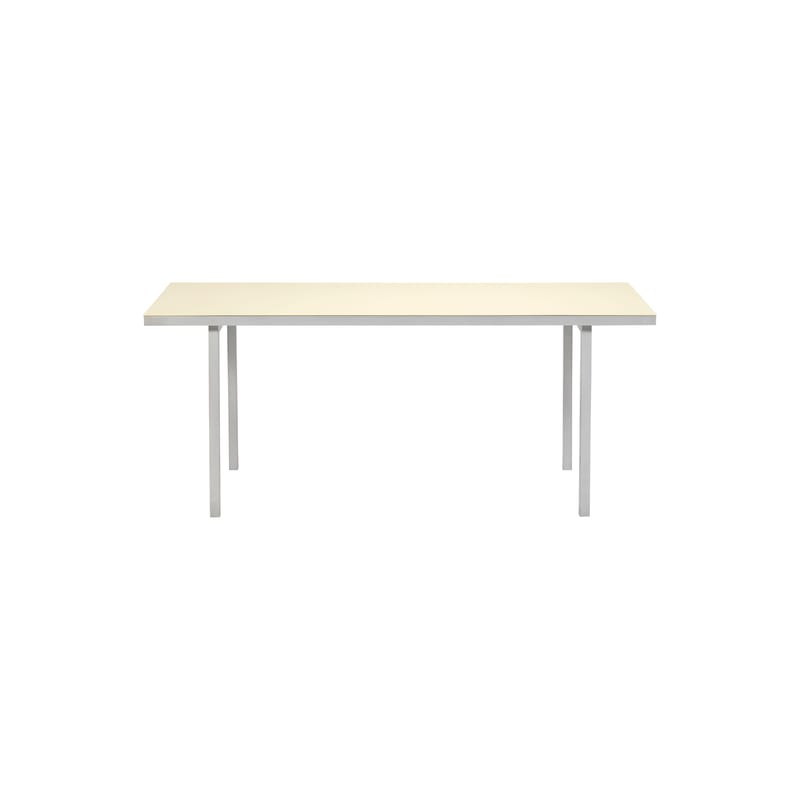 Jardin - Tables de jardin - Table rectangulaire Alu table métal beige / 180 x 85 cm - (indoor/outdoor) - valerie objects - Ivoire - Aluminium