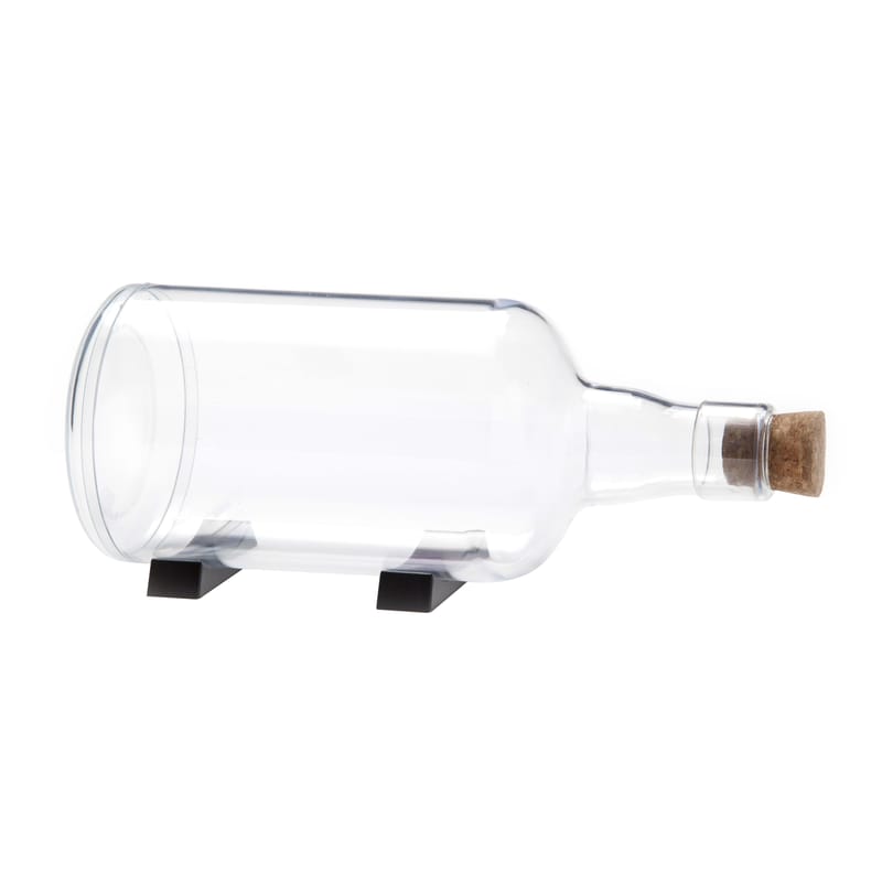 Decoration - Home Accessories - Impossible Bottle Showcase - Bottom lid - H 25,5 cm by Pa Design - Transparent - Cork, Plastic