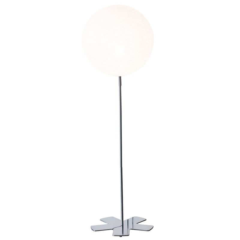Luminaire - Lampadaires - Lampadaire IceGlobe Medium métal plastique blanc - Lumen Center Italia - H 148 cm - Blanc - Métal, Polycarbonate
