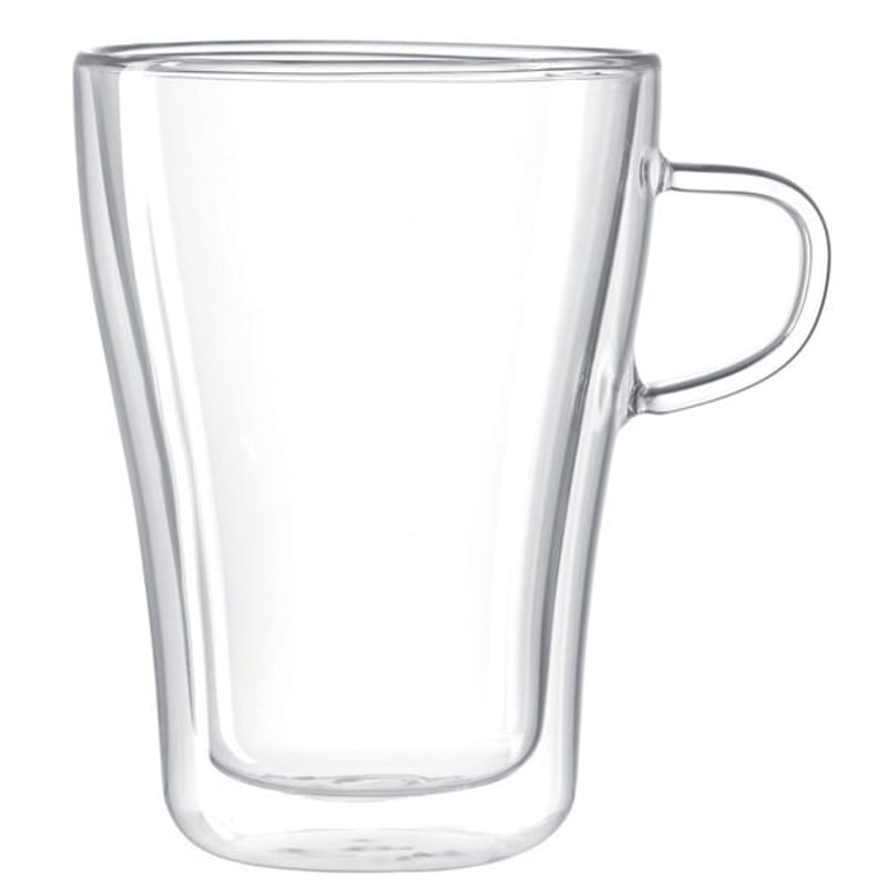 Table et cuisine - Tasses et mugs - Mug Duo verre transparent / 250 ml - Leonardo - 250 ml / Transparent - Verre
