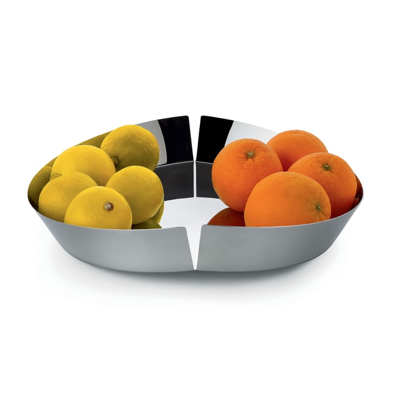 Tavola - Ciotole - Cestino per la frutta Broken Bowl / Ø 31 cm - Alessi - Nero - Acciaio laccato epossidico