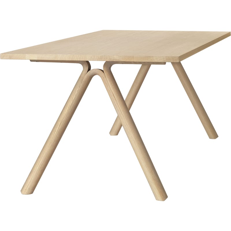 Mobilier - Tables - Table rectangulaire Split bois naturel / 220 x 90 cm - Muuto - Chêne massif - Chêne massif