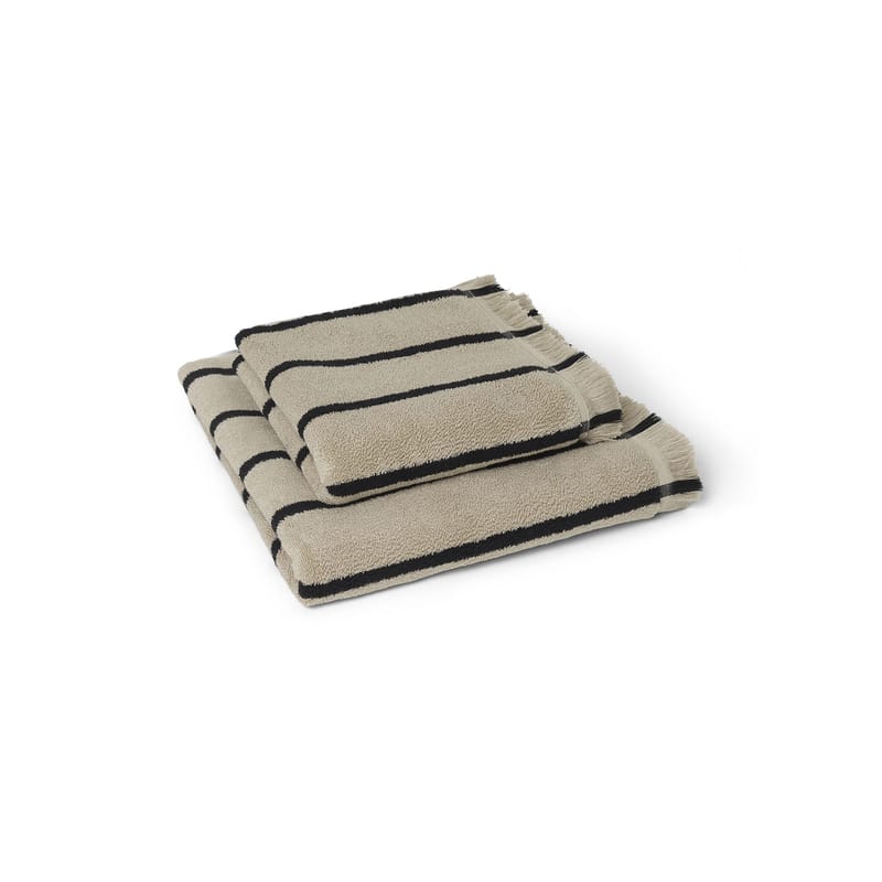 Black and 2024 beige towels