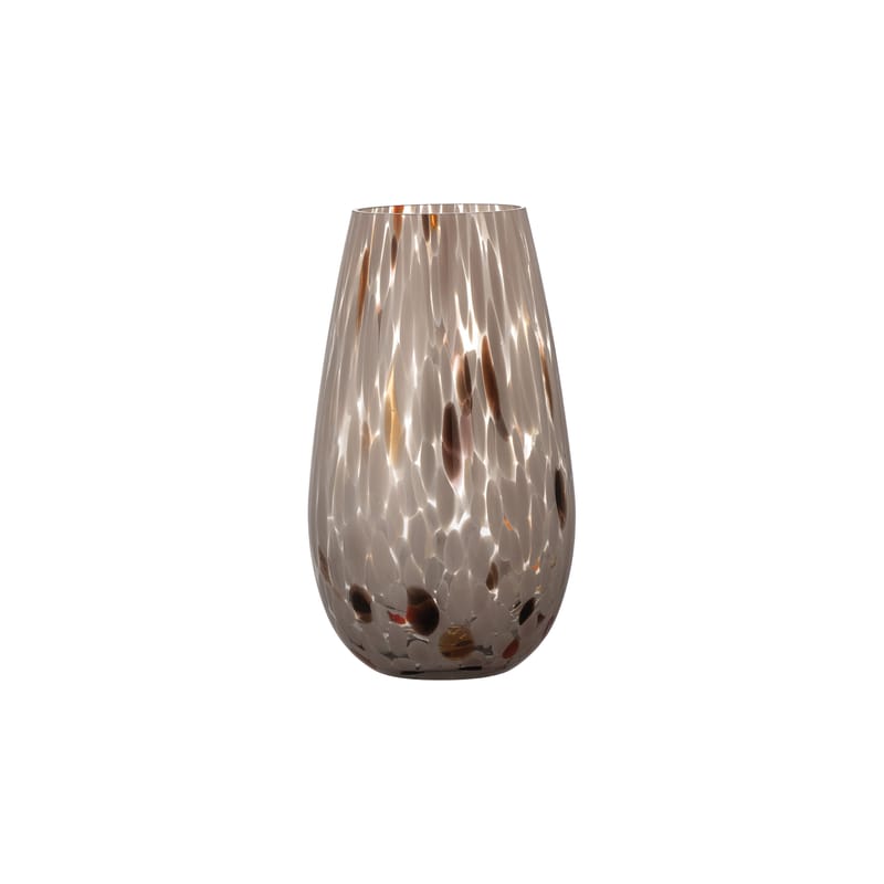 Décoration - Vases - Vase Artem verre marron / Ø 14,5 x H 25 cm - soufflé bouche - Bloomingville - H 25 cm / Beige - Verre soufflé bouche