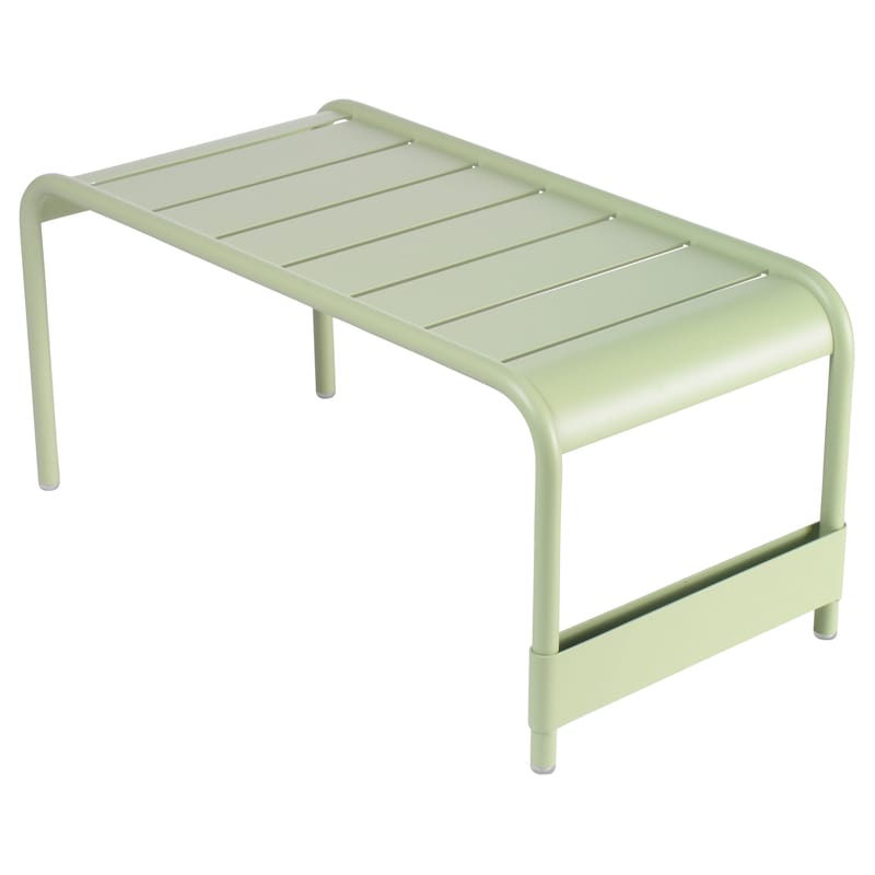 Furniture - Coffee Tables - Luxembourg Bench metal green L 86 cm - Fermob - Willow green - Lacquered aluminium