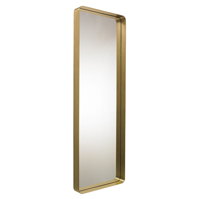 Décoration - Miroirs - Miroir Cypris métal or / à poser ou suspendre - 60 x 180 cm - ClassiCon - Or / Miroir argent - Laiton masif, Verre