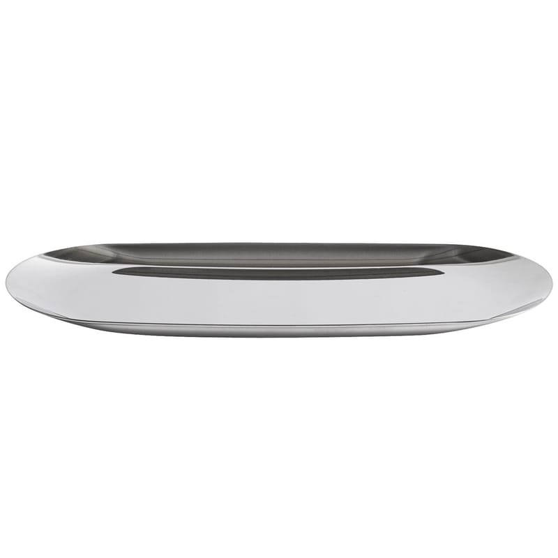 Table et cuisine - Plateaux et plats de service - Plateau Tray métal argent Large / L 23 cm - Acier - Hay - Argent - Acier inoxydable