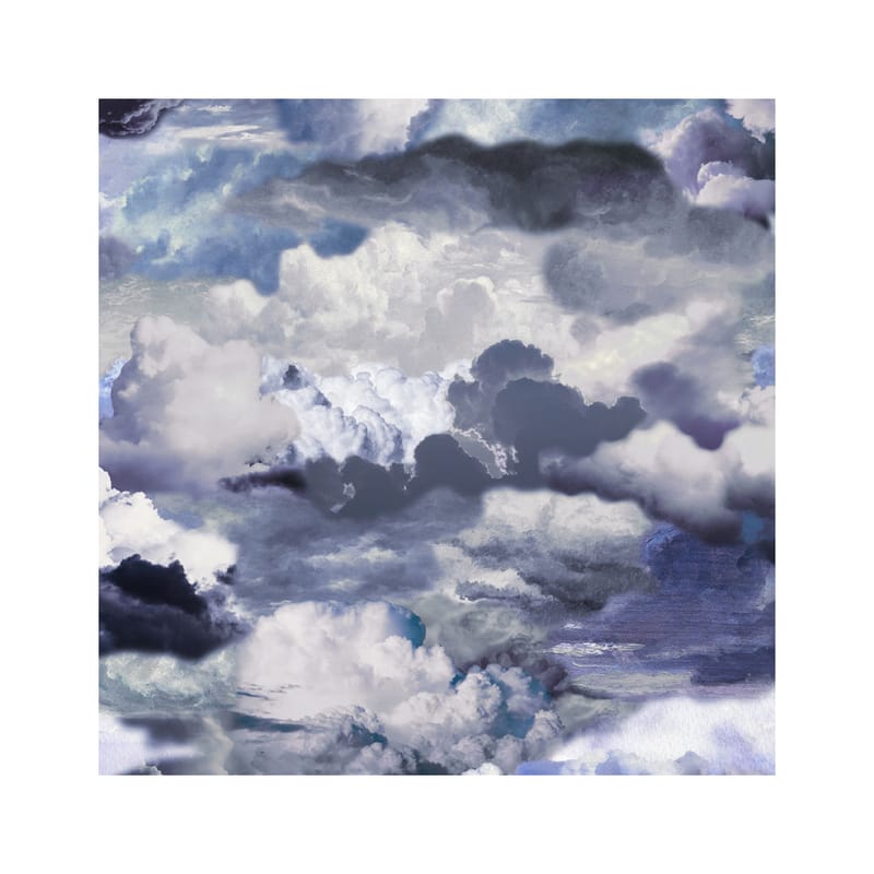 Décoration - Tapis - Tapis Walking on Clouds Dusk bleu / 350 x 350 cm - Moooi Carpets - Crépuscule (Dusk) - Polyamide tufté