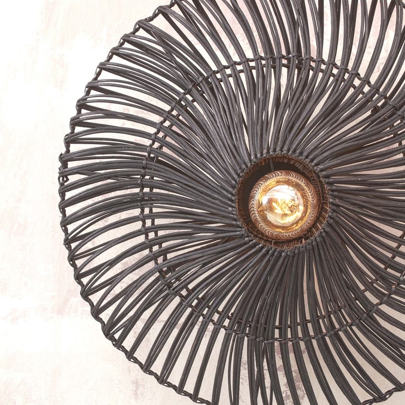 GOOD&MOJO Zanzibar Flat Wall light with plug black Made In Design UK