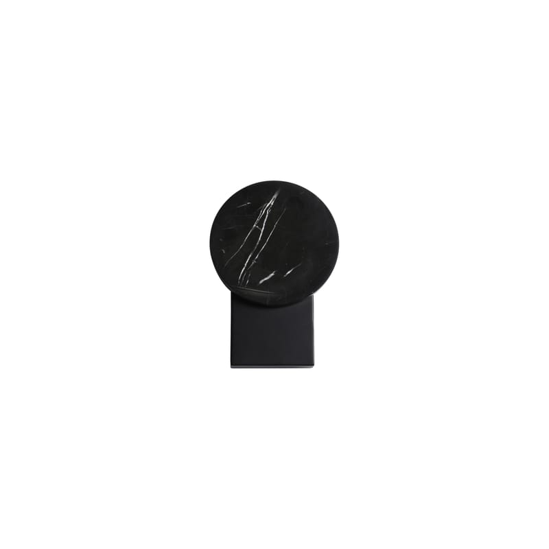 Luminaire - Appliques - Applique Laga pierre noir / Marbre - L 16 x H 23,5 cm - ENOstudio - Marbre noir / base noire - Acier, Marbre