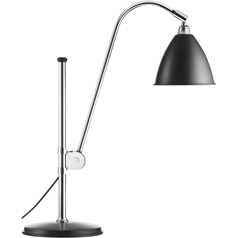 Luminaire - Lampes de table - Lampe de table Bestlite BL1 métal noir / Réédition de 1930 - Gubi - Noir - Métal chromé