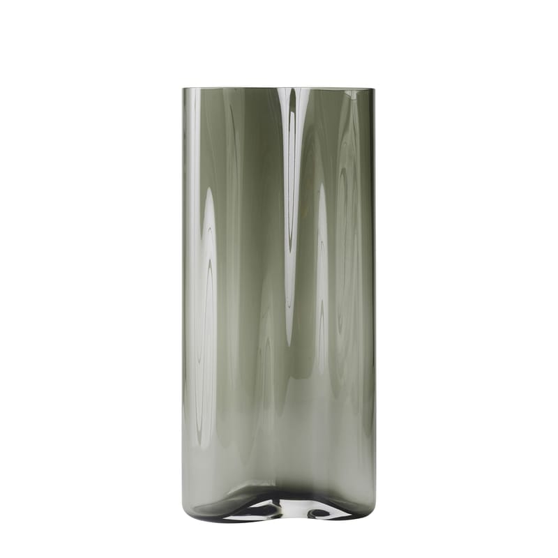 Décoration - Vases - Vase Aer Large verre gris / H 49 - Audo Copenhagen - H 49 cm / Fumé - Verre fumé