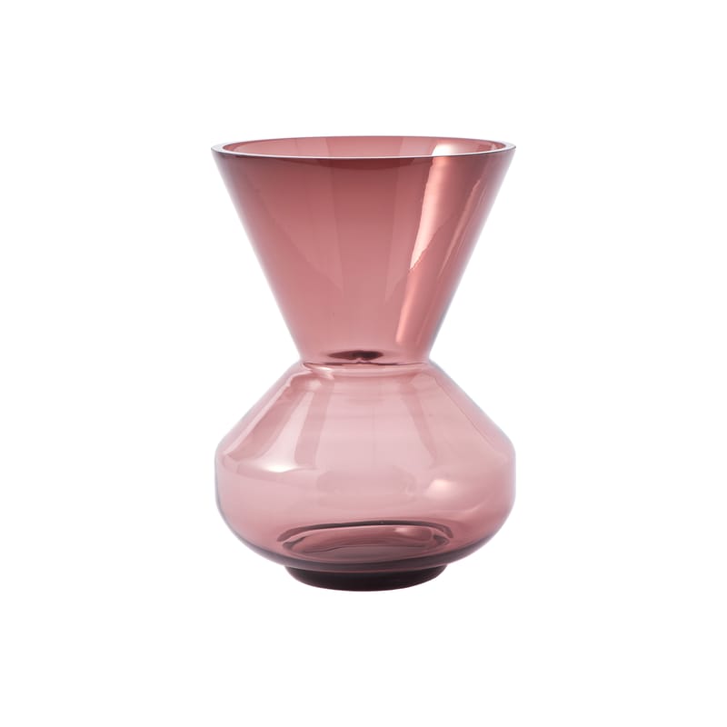 Décoration - Mémos, ardoises & calendriers - Vase Thick neck verre violet / Ø 27,5 x H 40 cm - Pols Potten - Violet - Verre
