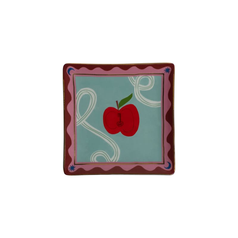 Table et cuisine - Saladiers, coupes et bols - Vide-poche Apple céramique multicolore / Coupelle - 11 x 11 cm - Bitossi Home - Apple - Porcelaine
