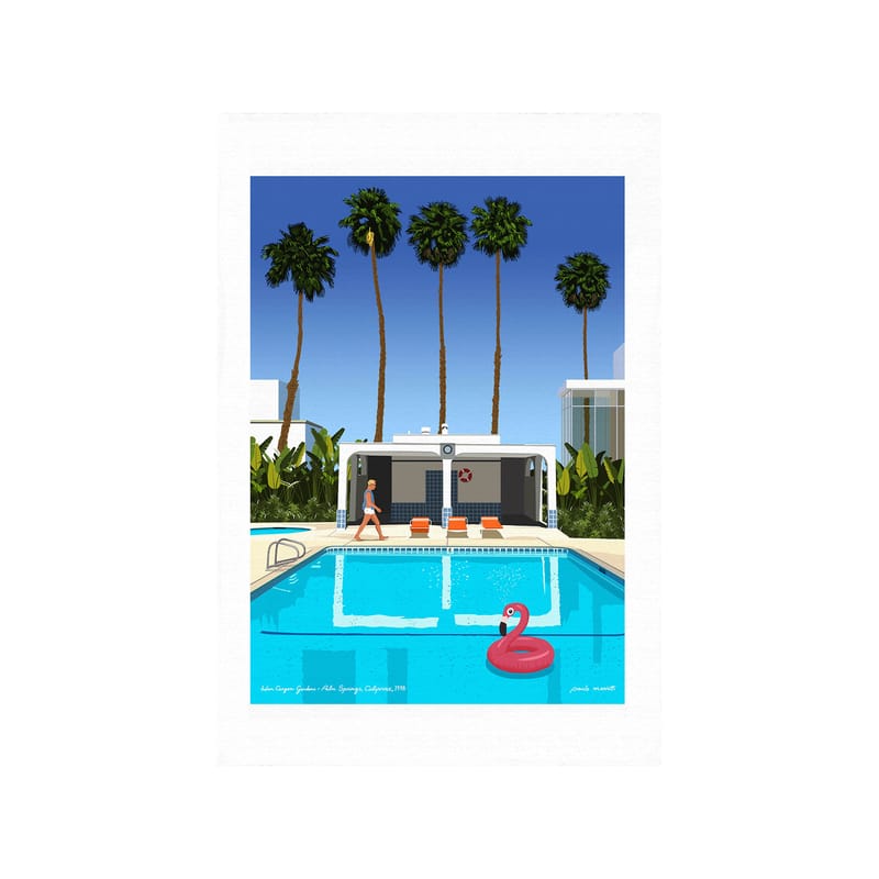 Décoration - Objets déco et cadres-photos - Affiche Paulo Mariotti - Palm Springs papier multicolore / 38 x 56 cm - Image Republic - Palm Springs - Papier Velin d\'Arches