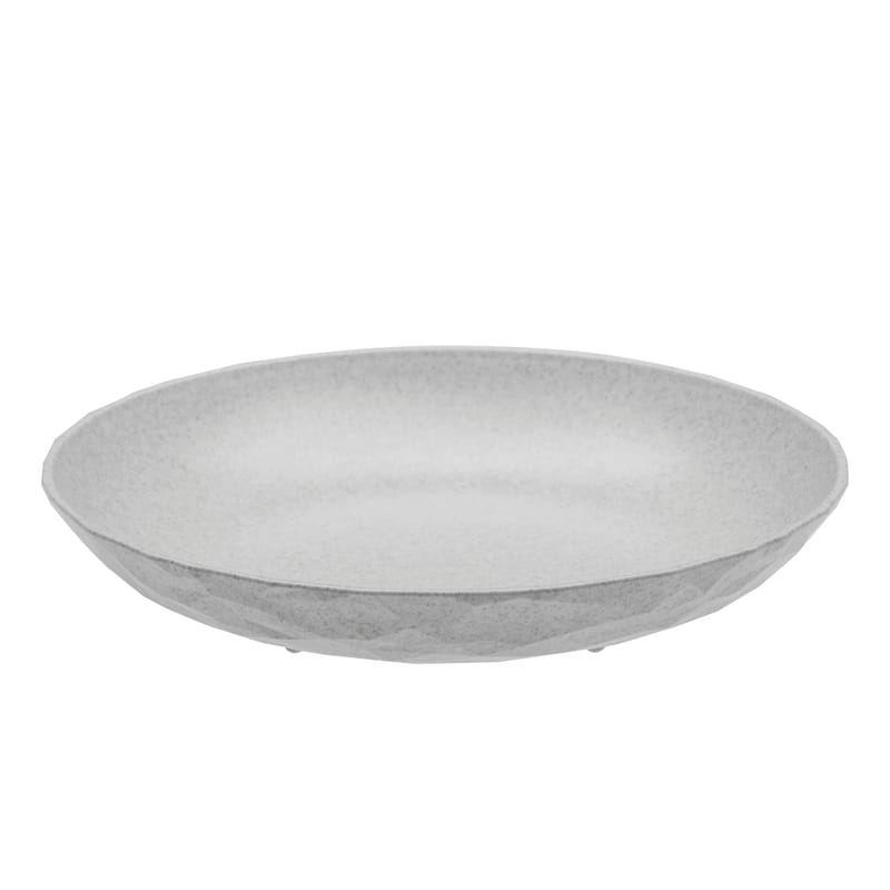 Table et cuisine - Assiettes - Assiette creuse Club plastique gris / Ø 21 cm - Plastique organique - Koziol - Gris organique - Plastique organique