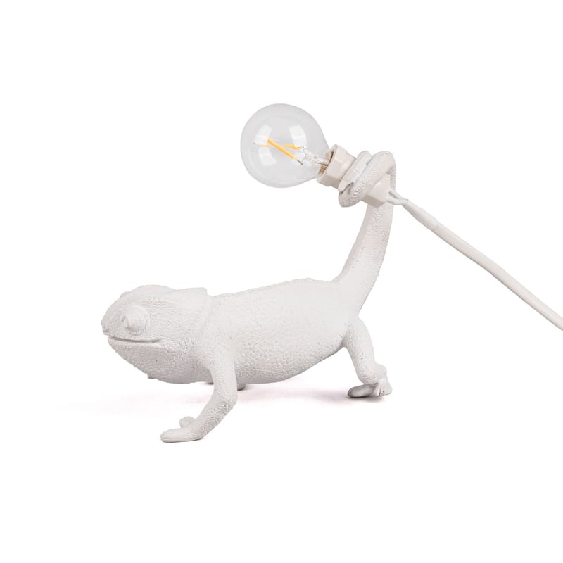 Décoration - Pour les enfants - Lampe de table Chameleon Still plastique blanc / Résine - Seletti - Still / Blanc - Résine