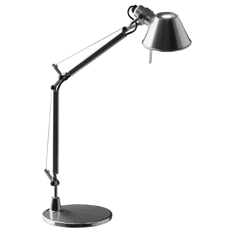 Luminaire - Lampes de table - Lampe de table Tolomeo Micro - Artemide - Chromé - Aluminium
