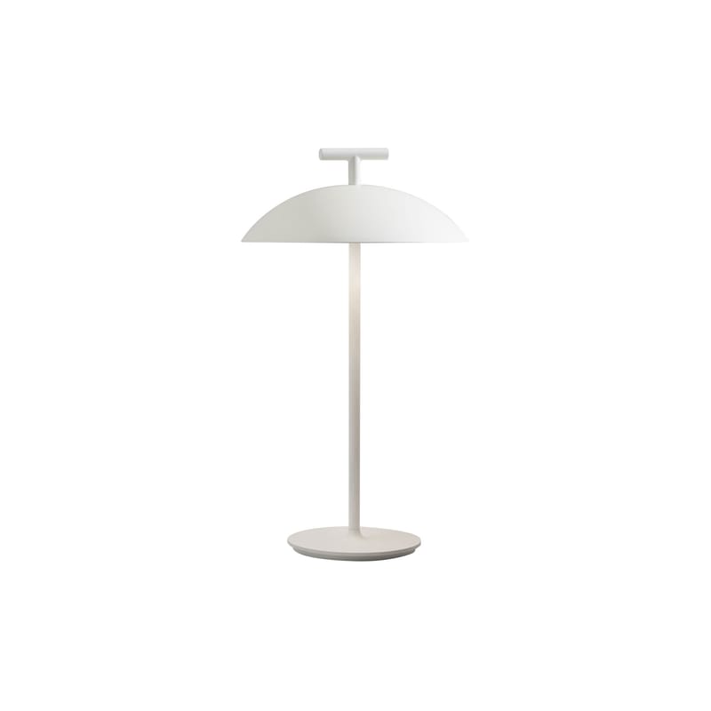 Luminaire - Luminaires d\'extérieur - Lampe extérieur sans fil rechargeable Mini Geen-A OUTDOOR métal blanc / H 36 cm - Kartell - Blanc - Acier