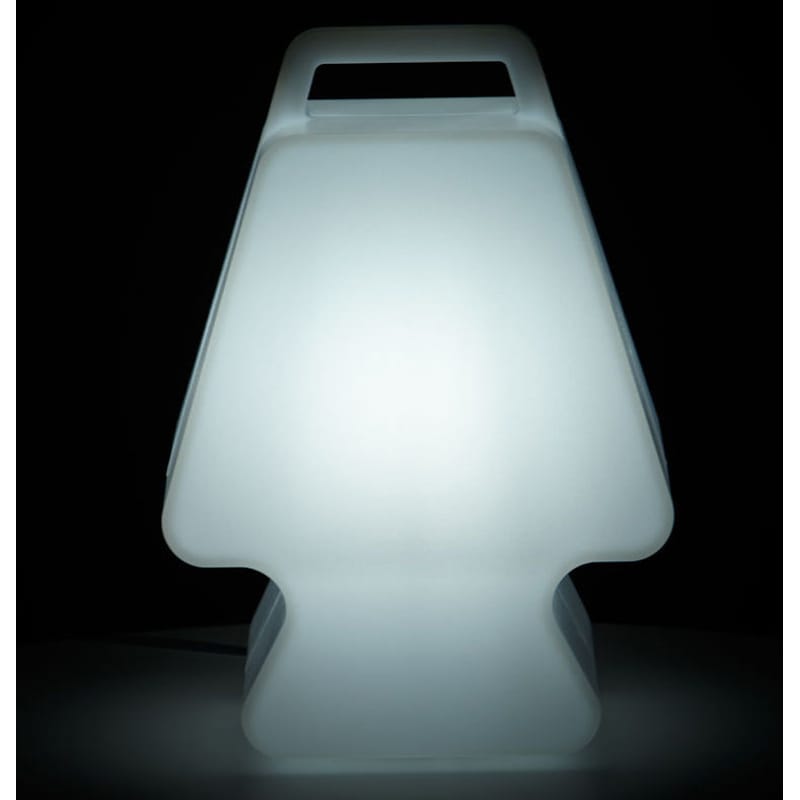 Décoration - Pour les enfants - Lampe extérieur sans fil rechargeable Prêt à Porter LED plastique blanc - Slide - Blanc - polyéthène recyclable
