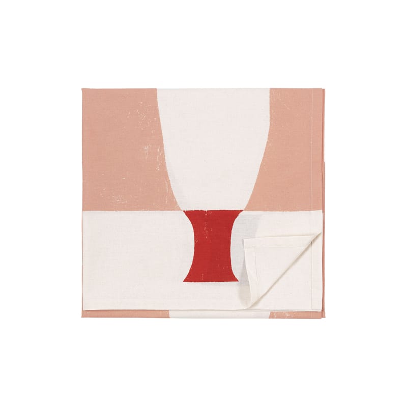 La boutique de Noël - Table pétillante - Nappe en tissu Atalaya tissu rose / 140 x 275 cm - Coton - Marimekko - Atalaya / Rose - Coton