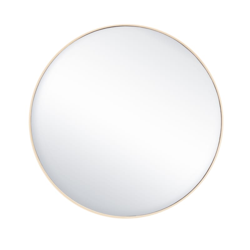 Dekoration - Spiegel - Wandspiegel G16 metall weiß beige / Ø 44,8 cm - Stahl - Tolix - Elfenbeinfarben - Glas, poliert, Lackierter recycelter Stahl