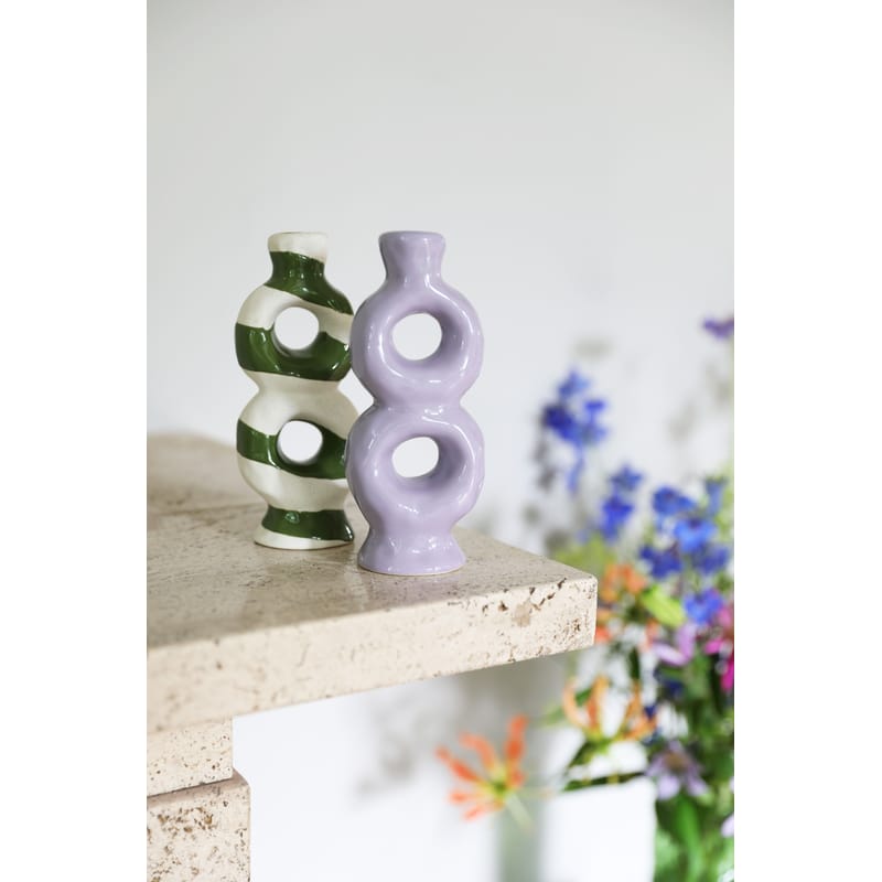 Purple online candle holders