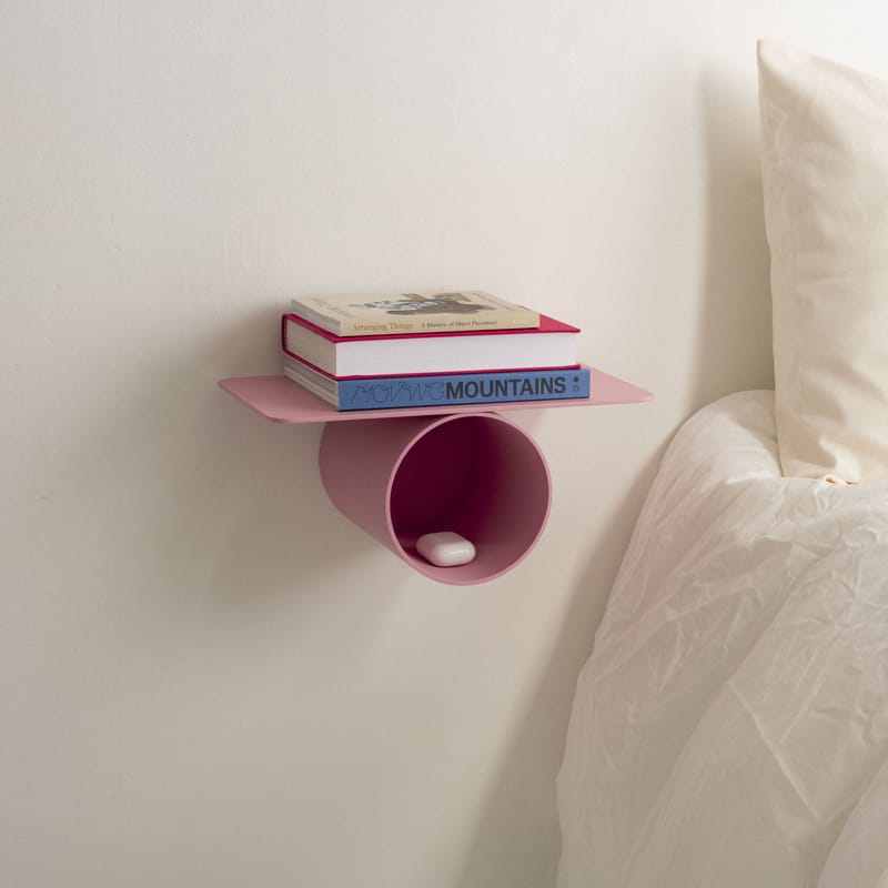 Etagère Pipeline Solo métal rose / L 37 cm - raawii
