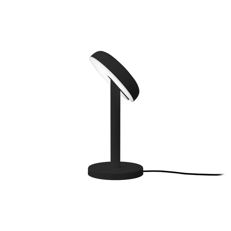 Luminaire - Lampes de table - Lampe de table Cabriolette LED métal noir / Orientable - Martinelli Luce - Noir - Aluminium peint