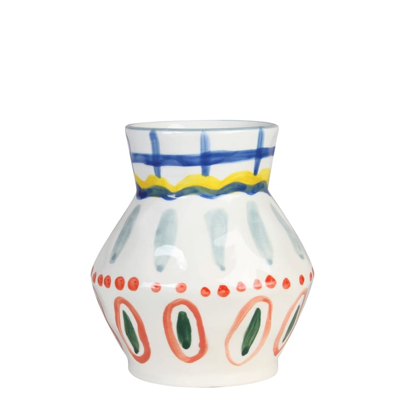 Décoration - Vases - Vase Vase Aya céramique multicolore / Peint à la main - & klevering - Aya / Multicolore - Céramique
