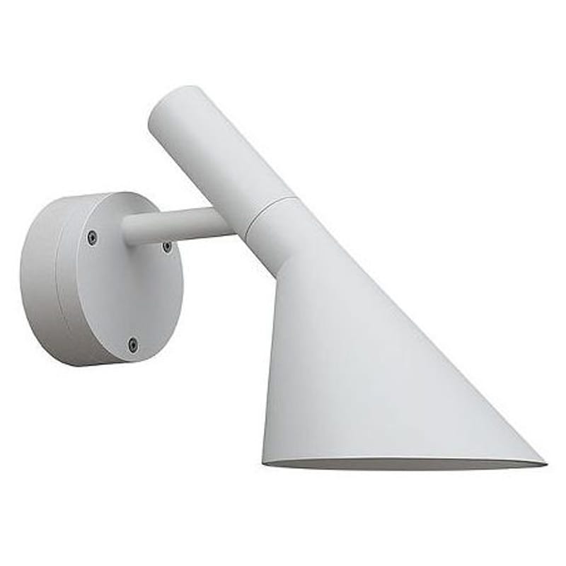Luminaire - Appliques - Applique d\'extérieur AJ 50 LED métal blanc - Louis Poulsen - Blanc granité - Fonte d\'aluminium