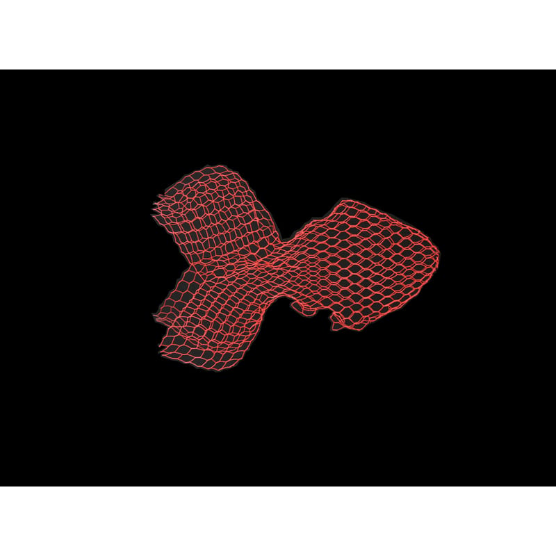 Décoration - Pour les enfants - Décoration à suspendre Poisson Small métal rouge / L 50 cm - Grillage / Benedetta Mori Ubaldini, 2012 - Magis - L 50 cm / Rouge - Grillage métallique verni