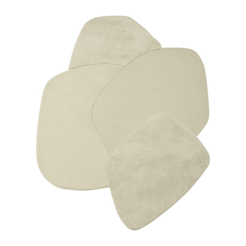 Décoration - Tapis - Tapis Mola beige / 288 x 209 cm - AYTM - Crème - Laine vierge, Viscose