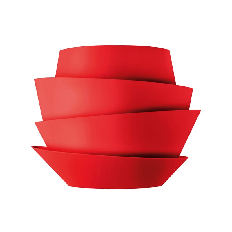Lighting - Wall Lights - Le Soleil Wall light plastic material red - Foscarini - Red - Polycarbonate