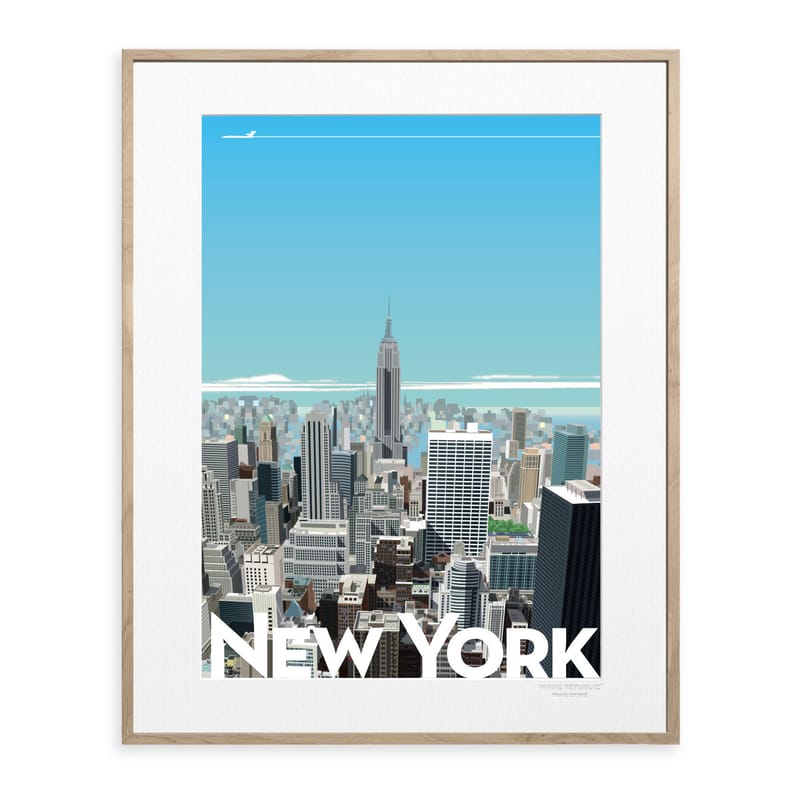Décoration - Stickers, papiers peints & posters - Affiche Monsieur Z - New York vintage papier multicolore / 40 x 50 cm - Image Republic - New York vintage - Papier mat