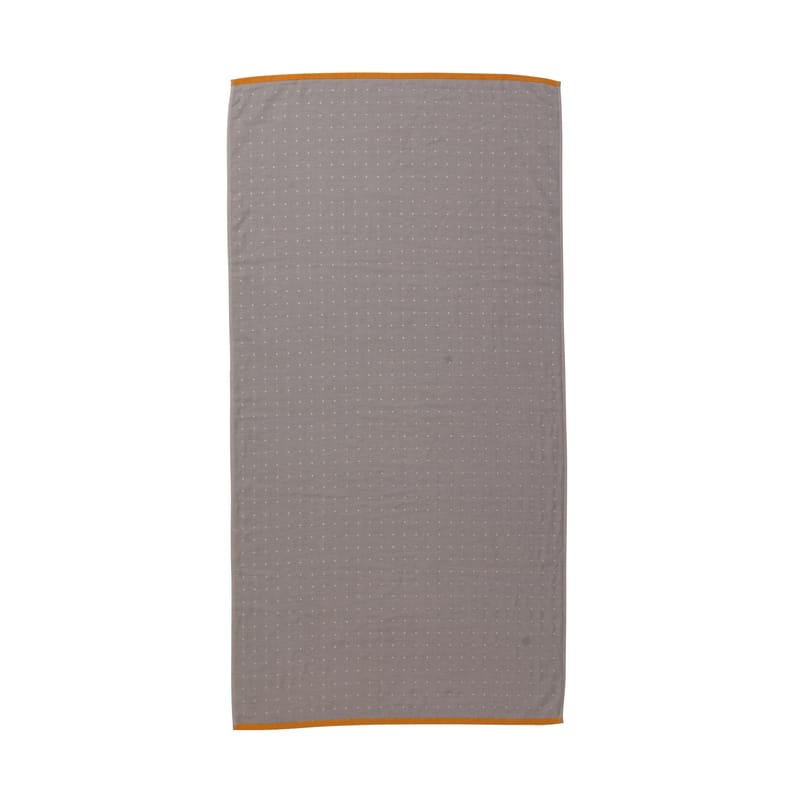 Décoration - Textile - Drap de bain Sento tissu gris / Organic - 140 x 70 cm - Ferm Living - Gris - Coton