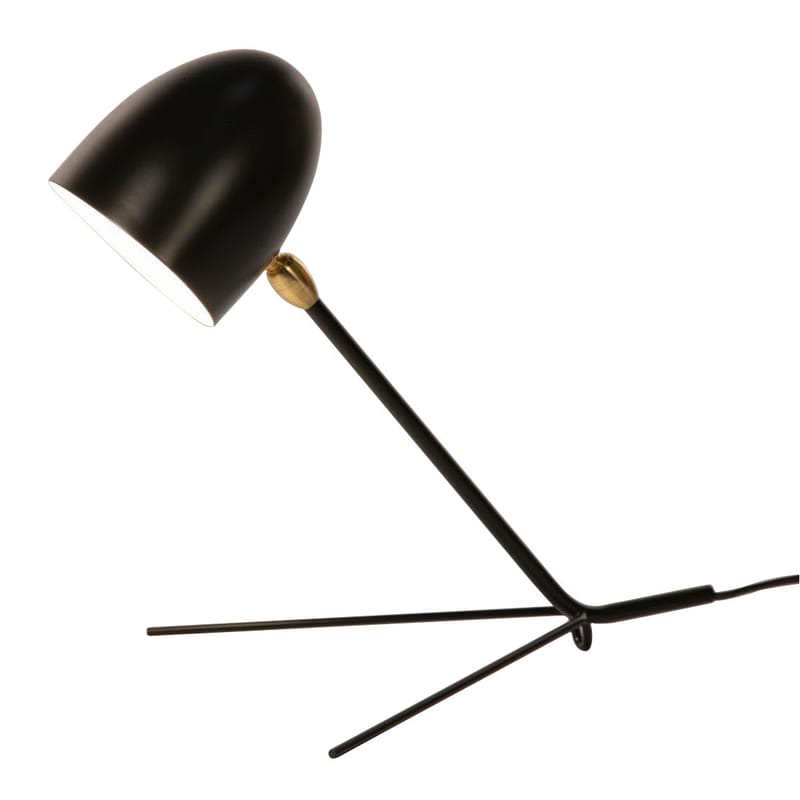 Luminaire - Lampes de table - Lampe de table Cocotte métal noir / 1957 - Serge Mouille - Noir - Métal laqué